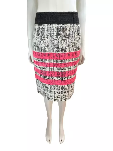 Saia Giambattista Valli Texturizada Tricolor