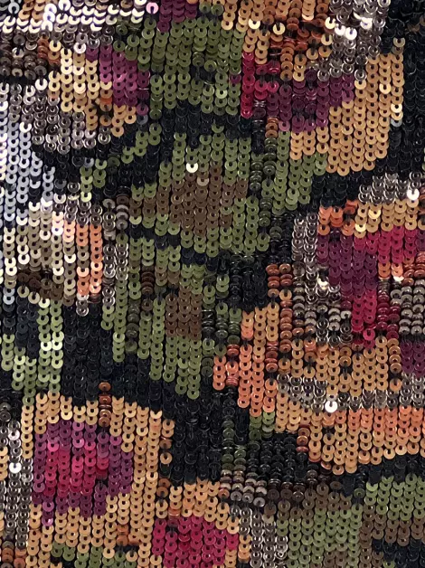 Saia Haute Hippie Paetês Multicolorido