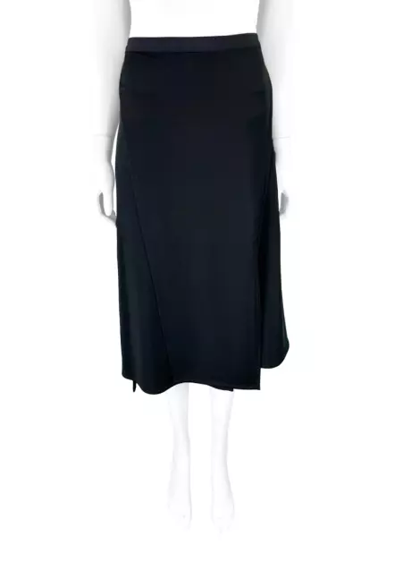 Saia Helmut Lang Tecido Preto