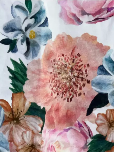 Saia Isolda Tecido Estampado
