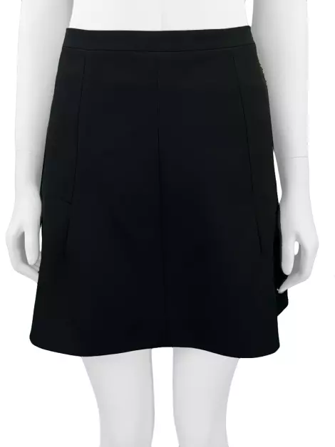 Saia J.Crew Fluted High-Rise Flare Preta