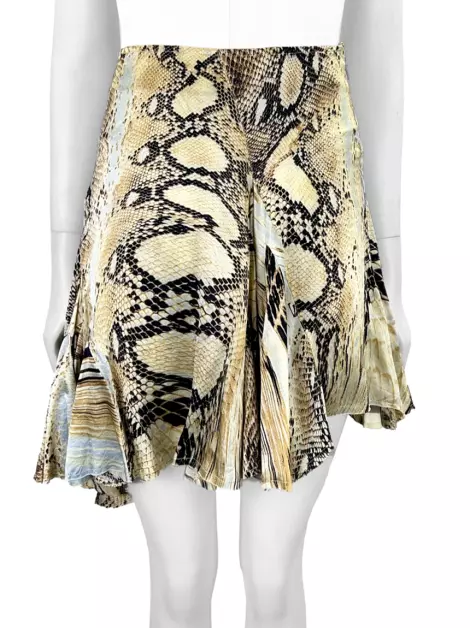 Saia Just Cavalli Seda Estampada