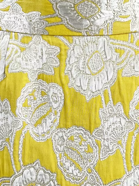 Saia Kate Spade Bordado Amarelo