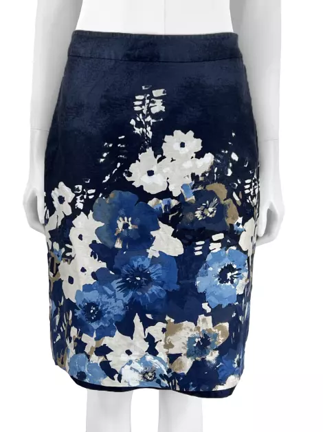 Saia Kate Spade Tecido Azul
