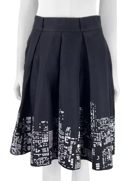 Saia Kate Spade Tecido Preto