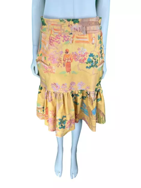 Saia Kika Simonsen Floral Amarela