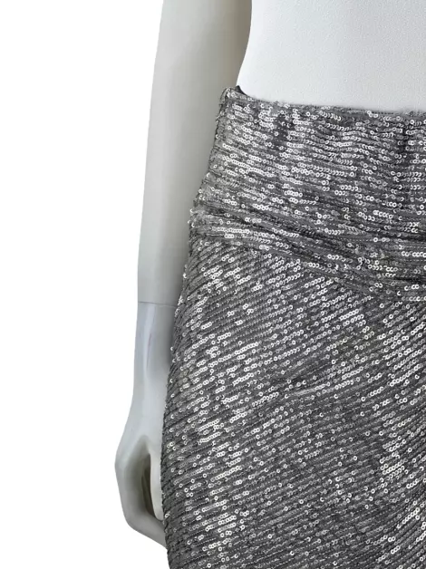 Saia Le Blog Store Paetê Cinza