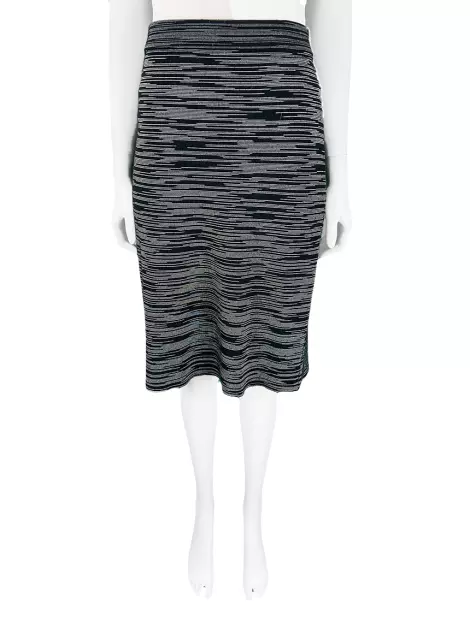 Saia M Missoni Tecido Cinza