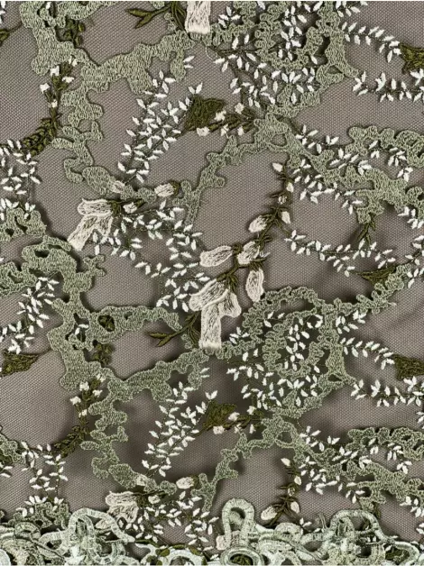 Saia Mary Katrantzou Renda Bicolor