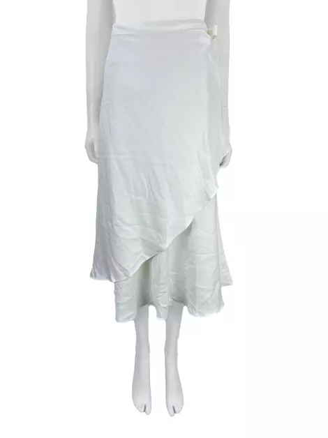 Saia Massimo Dutti Midi Branca