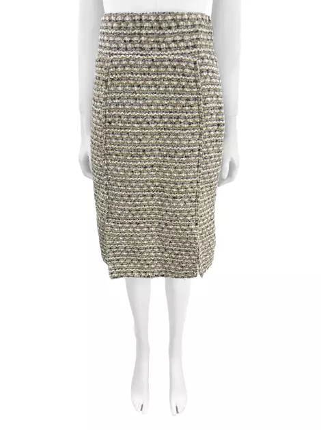 Saia Mixed Midi Estampada