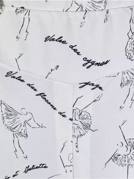 Saia Olympiah Midi Estampada