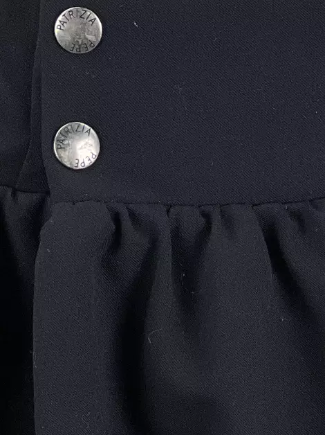 Saia Patrizia Pepe Tecido Preto