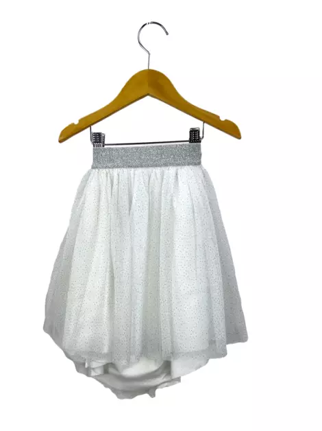Saia Petit Bateau Tule Branco