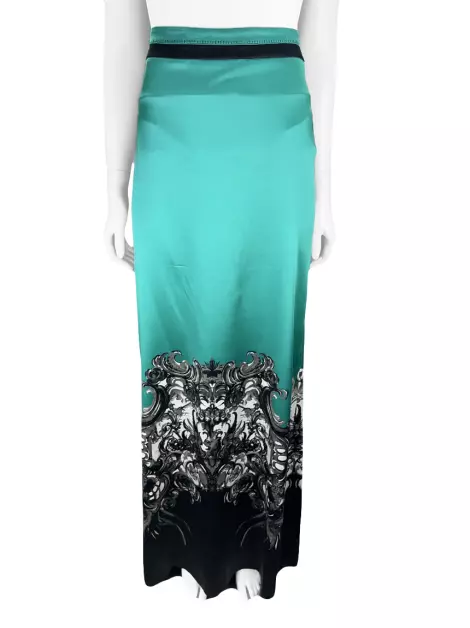 Saia Roberto Cavalli Seda Estampada
