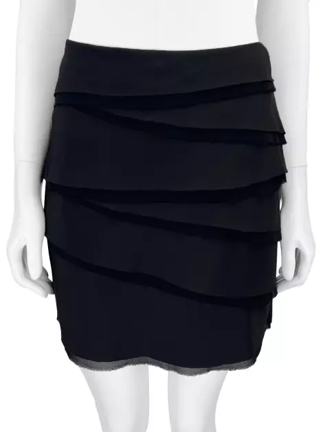 Saia Shoulder Curta Preta