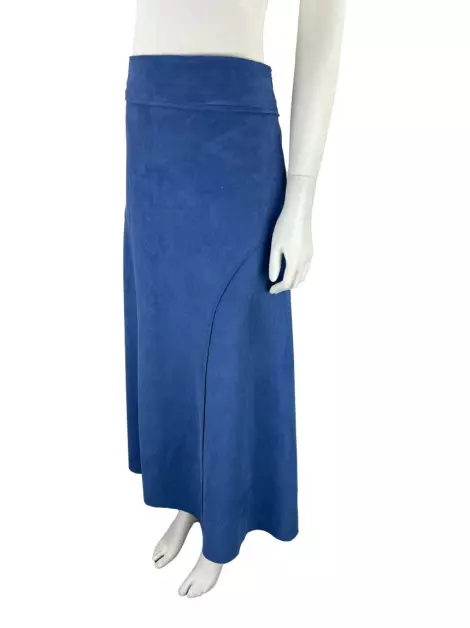 Saia Spezzato Avery Camurça Azul