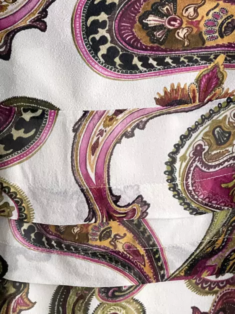 Saia Tig Seda Estampada