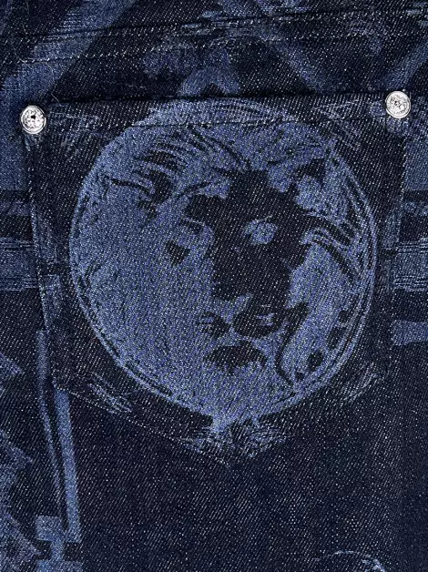 Saia Versace Versus Jeans Estampado