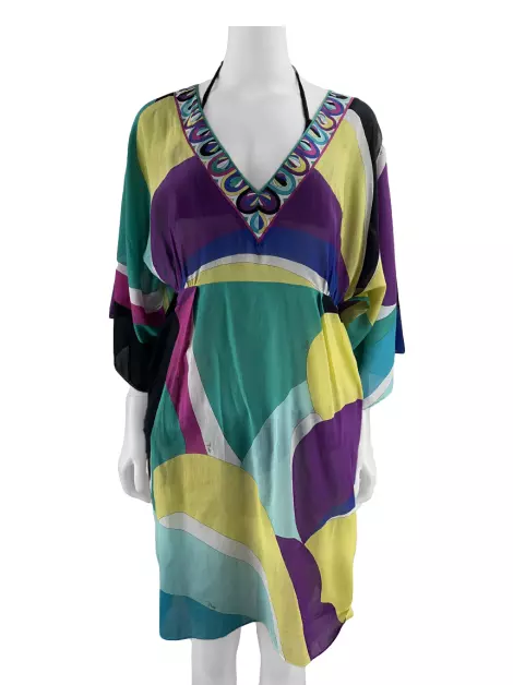 Saída de Praia Emilio Pucci Chemise Estampada