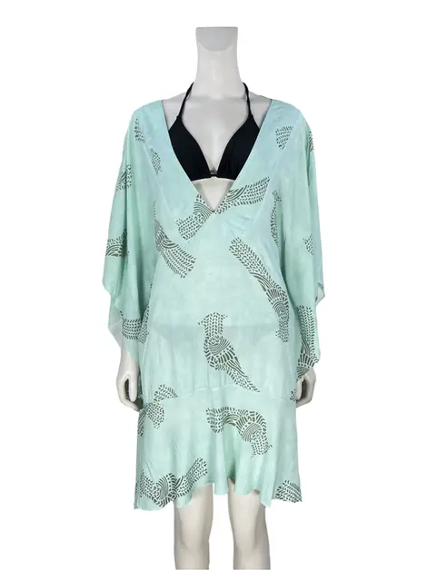 Saída de Praia Vix Paula Hermanny Tecido Estampado