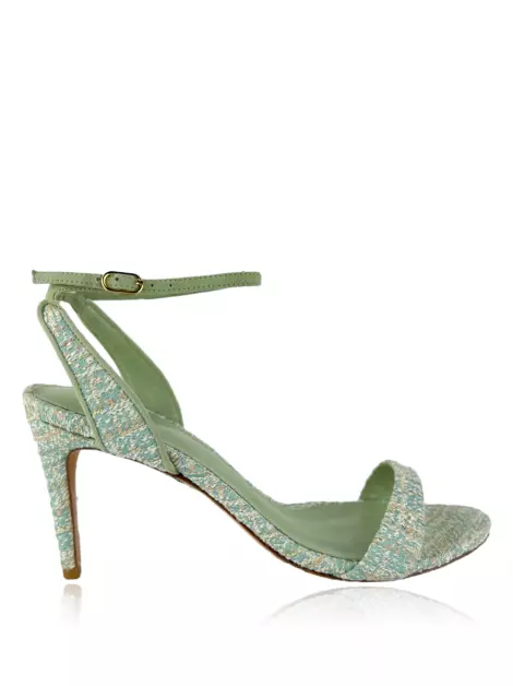 Sandália Alexandre Birman Tweed Verde