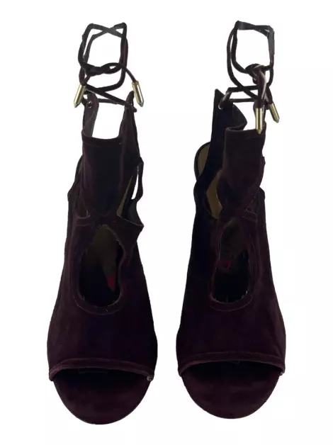 Sandália Aquazzura Sexy Thing Vinho