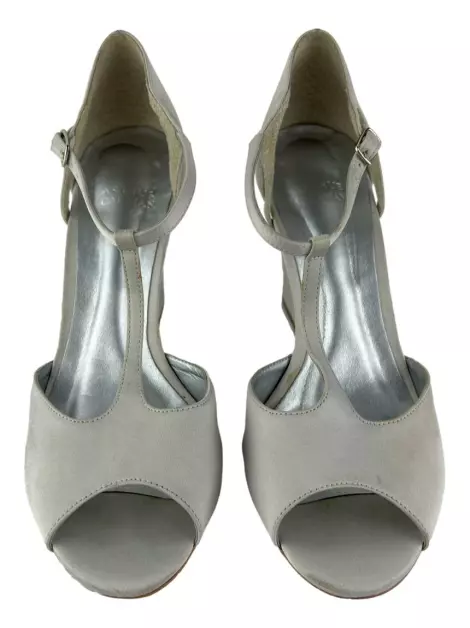 Sandália Arthur Caliman Peep Toe Prata