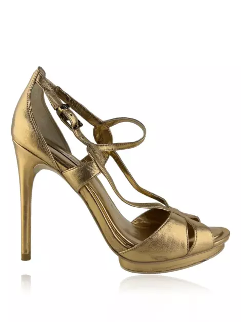 Sandália BCBG Max Azria Tiras Douradas