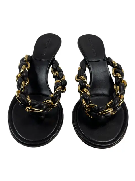 Sandália Bottega Veneta Dot Marrom