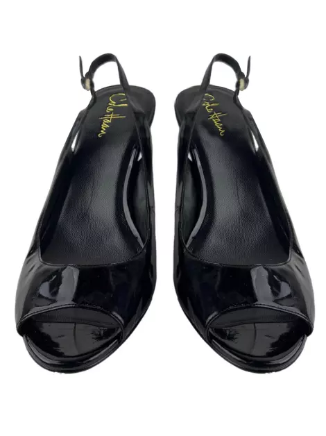 Sandália Cole Haan Slingback Verniz Preto
