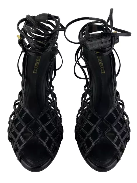 Sandália Emilio Pucci Amarração Preto