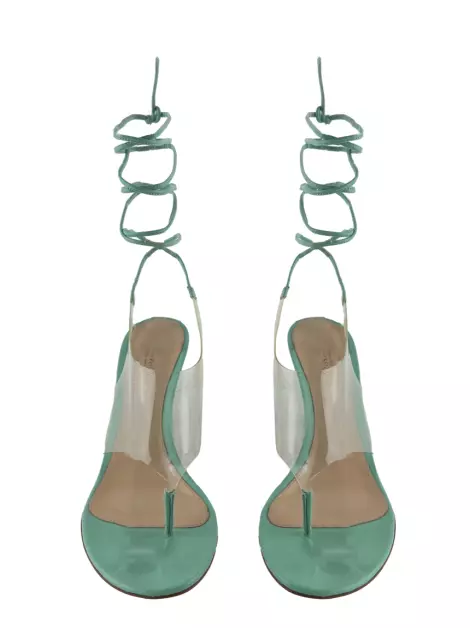 Sandália Gianvito Rossi Amarração Verde