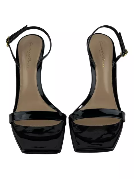 Sandália Gianvito Rossi Ribbon Stiletto Preto