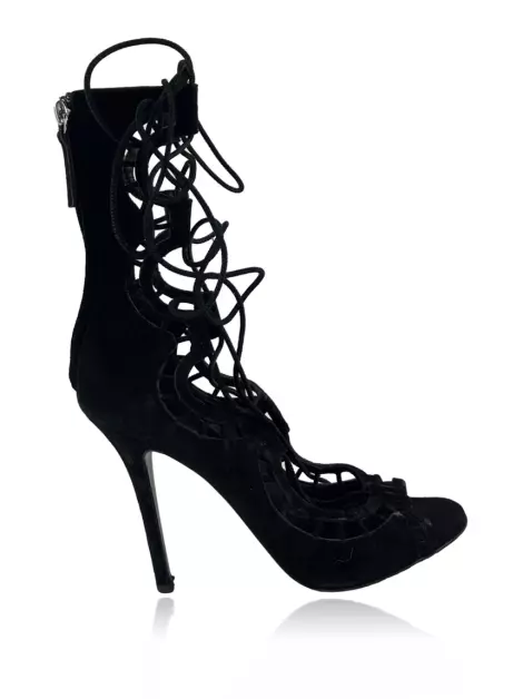 Sandália Giuseppe Zanotti Camurça Preta