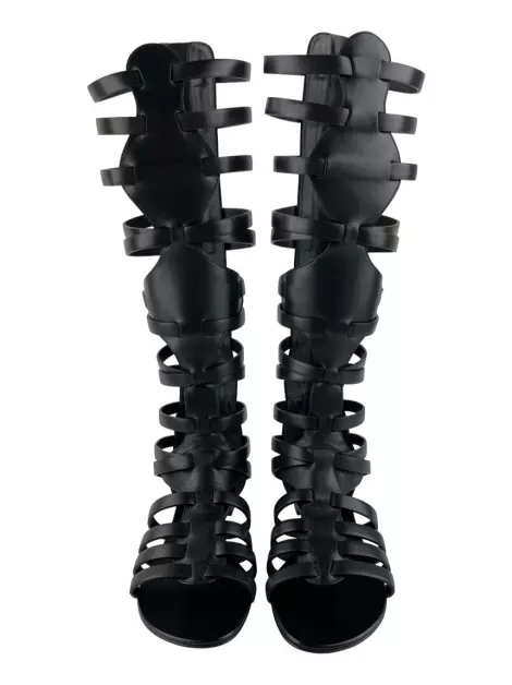 Sandália Giuseppe Zanotti Gladiadora Couro Preto