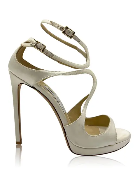 Sandália Jimmy Choo Lance Ivory