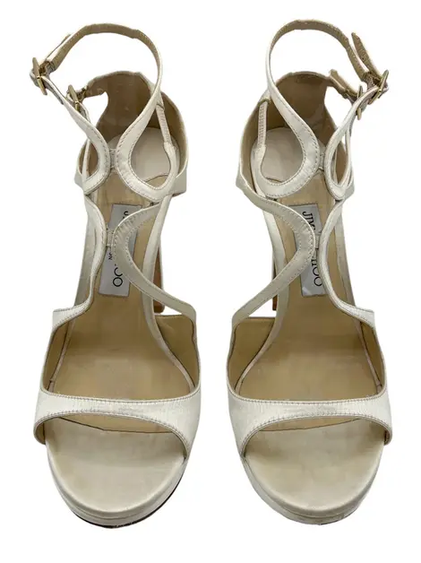 Sandália Jimmy Choo Lance Ivory