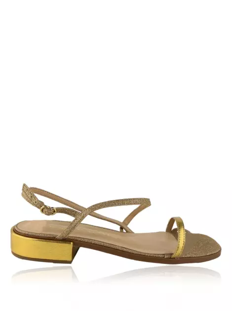 Sandália Luiza Barcelos Glitter Dourado