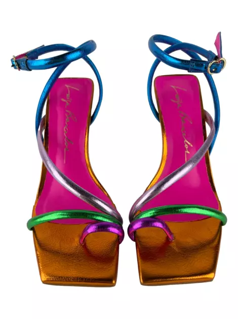 Sandália Luiza Barcelos Tiras Multicolor