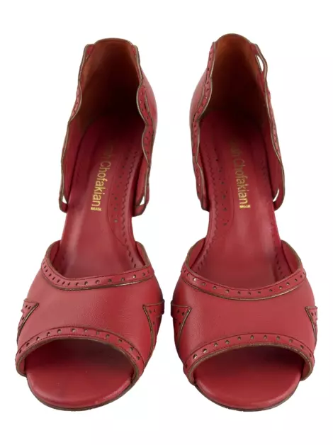 Sandália Sarah Chofakian Couro Vermelho