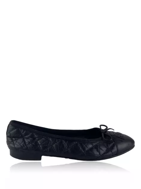 Sapatilha Chanel CC Cap Toe Preta
