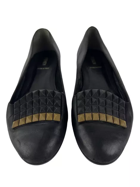Sapatilha Fendi Couro Preto