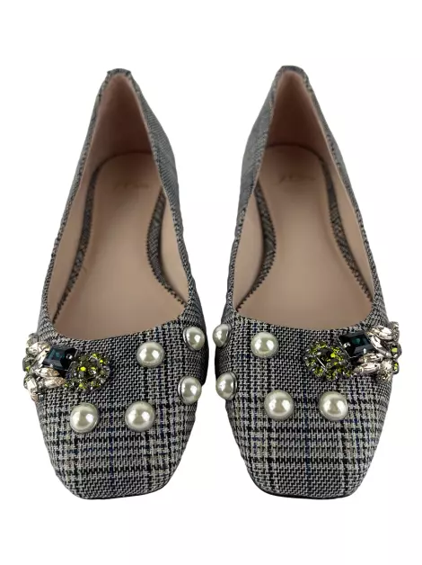 Sapatilha J.Crew Xadrez Multicolor