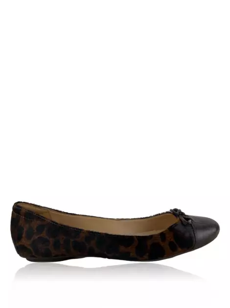 Sapatilha Luiza Barcelos Couro Animal Print