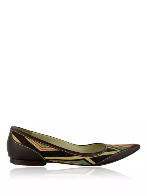 Sapatilha Marni Bico Fino Estampada