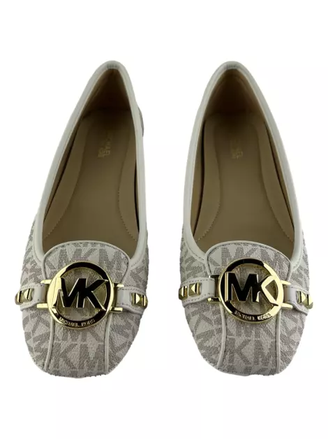 Sapatilha Michael Kors Monograma Bege