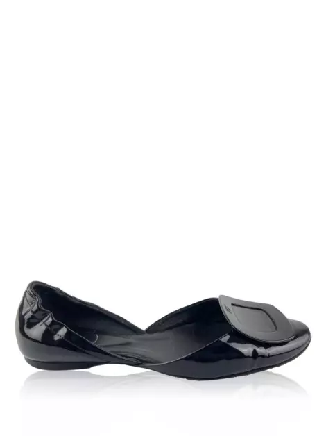 Sapatilha Roger Vivier D'Orsay Verniz Preto