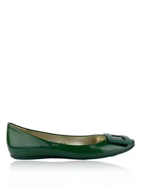 Sapatilha Roger Vivier Verniz Verde