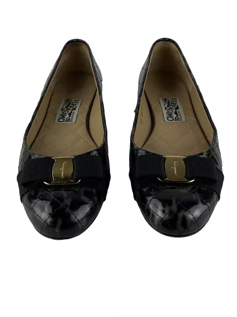 Sapatilha Salvatore Ferragamo Bow Estampada